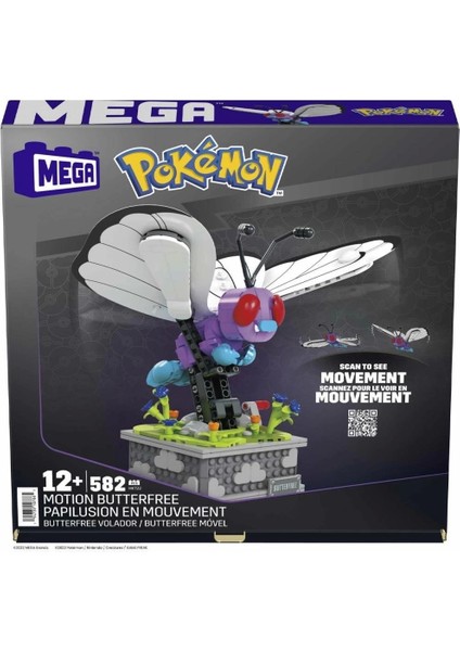 Bfs HKT22 Mega™ Pokémon™ Motion Butterfree 582 Parça +12 Yaş