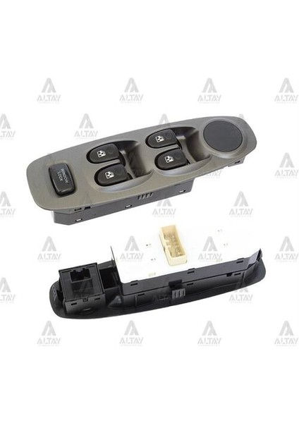 11846 Düğme Cam Açma Accent 00-02 Ayna Ayar Düğmesiz Gri Sol