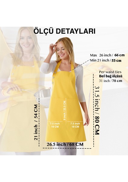 Boyun Ayarlı, Su Geçirmez, Cepli Şef, Aşçı, Mutfak Önlüğü , Cafe, Barista, Kuaför, Ressam ve Çiçekçi Önlükleri indirimleri