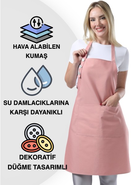 Boyun Ayarlı, Su Geçirmez, Cepli Şef, Aşçı, Mutfak Önlüğü , Cafe, Barista, Kuaför, Ressam ve Çiçekçi Önlükleri