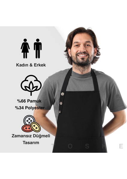 Boyun Ayarlı, Suya Dayanıklı, Cepli Şef, Aşçı, Mutfak Önlüğü , Cafe, Barista, Kuaför, Ressam ve Çiçekçi Önlükleri fiyatları