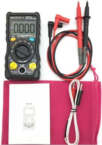 Zoyı Zt-C2 True Rms Mini Cep Tipi Dijital Ölçü Aleti (4887)