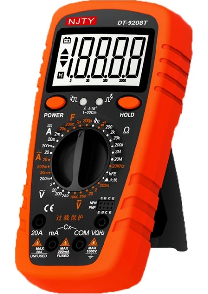Njty DT-9208T El Tipi Multimetre Dıgıtal Ölçü Aleti (4887)