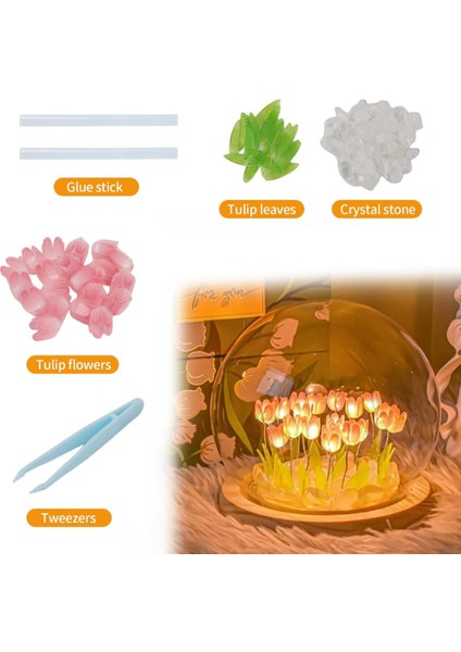 LED Işıklı Kendin Yap Lale Cam Küre indirimleri