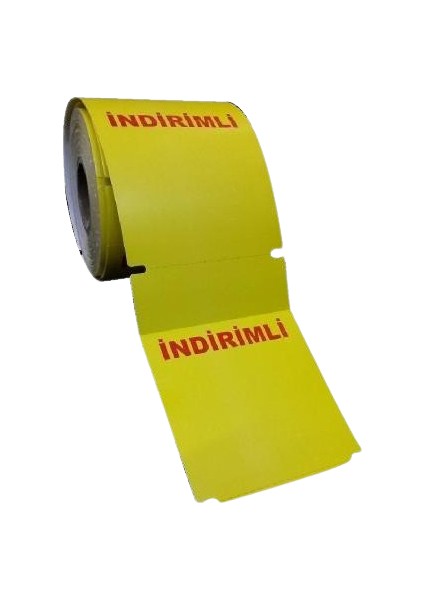 Termal Karton Raf Etiketi Sarı 135X100 350 Li