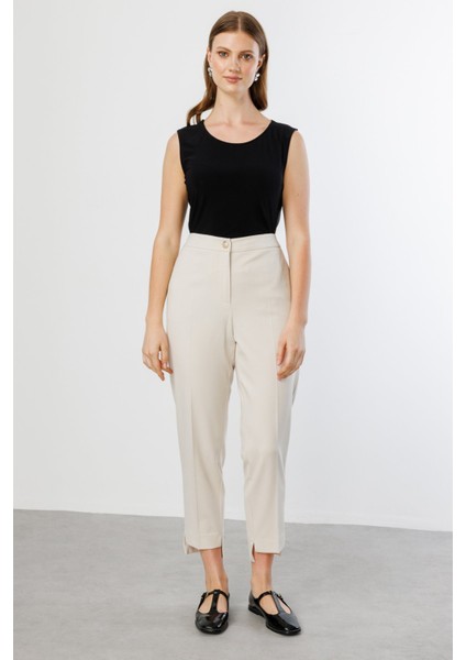 Beli Lastikli Büyük Beden Pantolon