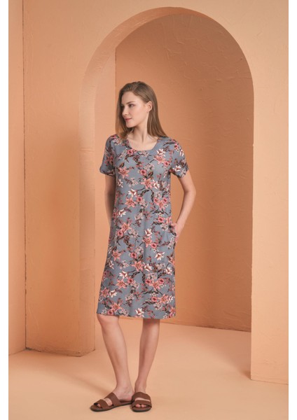 Kadın Gri Elbise 27098