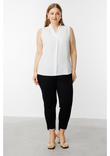 Beli Lastikli Büyük Beden Pantolon