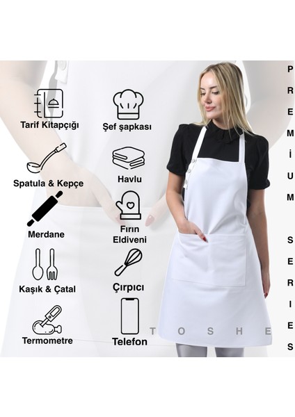 Boyun Ayarlı, Su Geçirmez, Cepli Şef, Aşçı, Mutfak Önlüğü ,Cafe, Barista, Kuaför, Ressam ve Çiçekçi Önlükleri modelleri