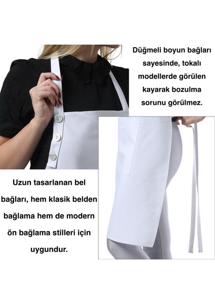 Boyun Ayarlı, Su Geçirmez, Cepli Şef, Aşçı, Mutfak Önlüğü ,Cafe, Barista, Kuaför, Ressam ve Çiçekçi Önlükleri fırsatları