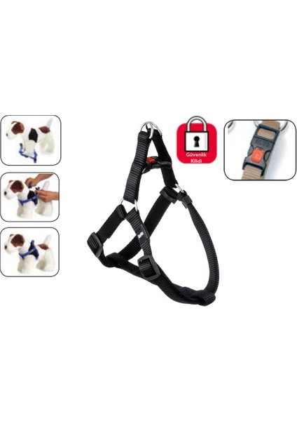 Kilitli Göğüs Tasma S 25-45Cm Siyah