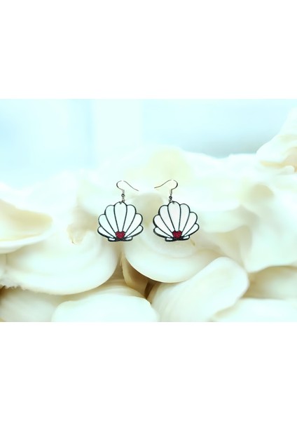 Sallantılı 3D Baskı Midye Küpe | Deniz Kabuğu Model | Yazlık Hediyelik Takı fırsatları