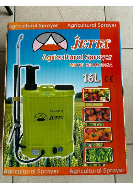 16LT Akülü Sırt Pompası + Köklendirici Yaprak ve Toprak Gübresi(1lt)