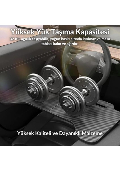 Tesla Model 3 ve Model Y Ile Uyumlu Araç Içi Çalışma Masası, Bardaklı, Telefon Standlı Tepsi modelleri