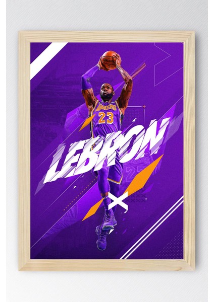 Lebron James Çerçeveli Tablo - Basketbol Nba Posteri Tablo