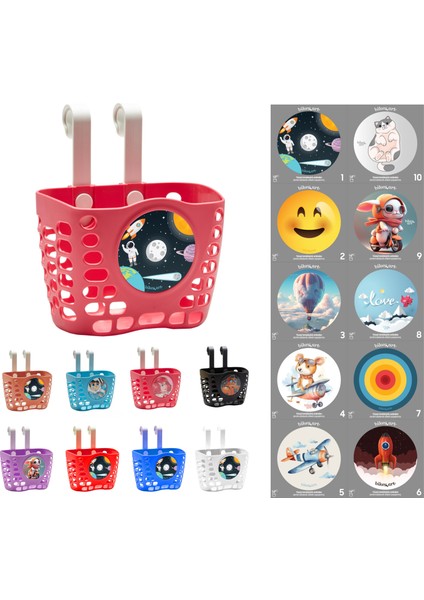 Kinderbox Bisiklet Scooter Ön Sepet – Aletsiz Kurulum, Etiket Hediyeli, 19-22,2 mm Uyumlu modelleri