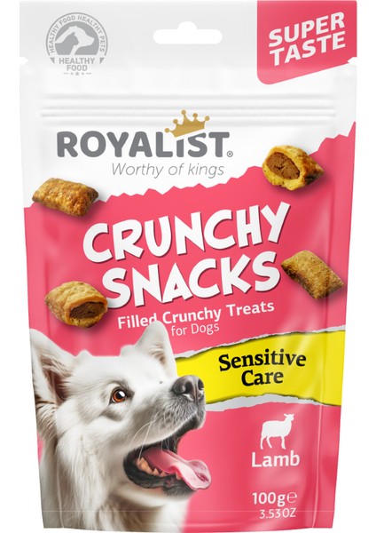 Royalıst Dog Crunchy Snacks Lamb/sensıtıve Care 100 gr