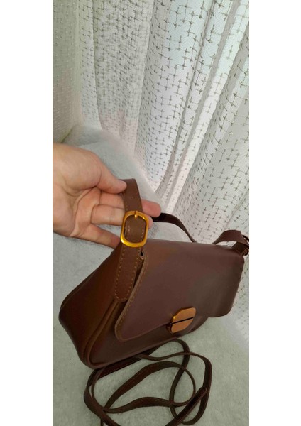 Kahve Uzun ve Kısa Kemer Askılı Çanta modelleri