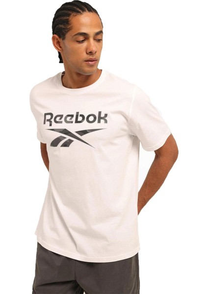 New Id Camo Tee Erkek Kısa Kol Tişört Beyaz