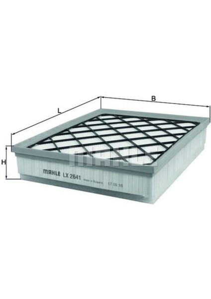 Mahle LX2641 Hava Fıltresı Bmw X5 Bmw X6 08- 3.0d 286HP