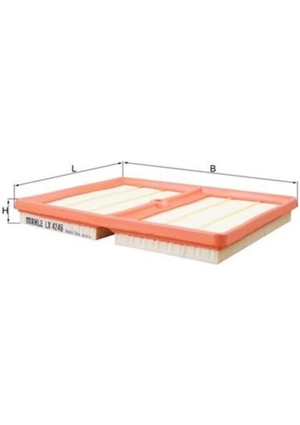 Mahle LX4246 -Knecht-Behr LX4246 Hava Filtresi Golf Vıı Polo T-Roc Arona Ateca Leon Kamiq Karoq Octavia A1 A3 1.0 Tsı Yeni Modeller 04C129620A