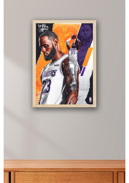 Lebron James Çerçeveli Tablo - Basketbol Nba Posteri Tablo fiyatları