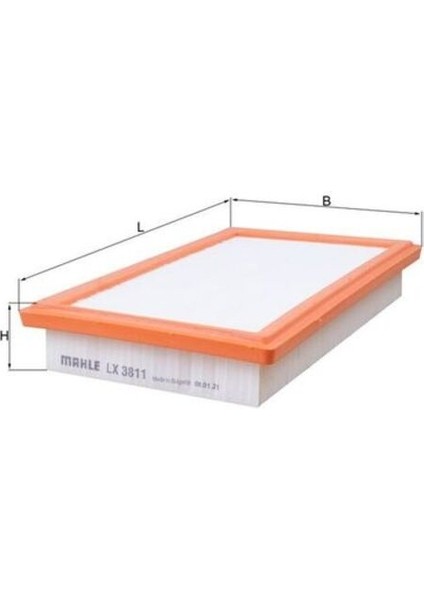 Mahle LX3811 -Knecht-Behr LX3811 Hava Filtresi W205 15 S205 14 C205 15 W213 16 R172 15 2740940104 2740940104