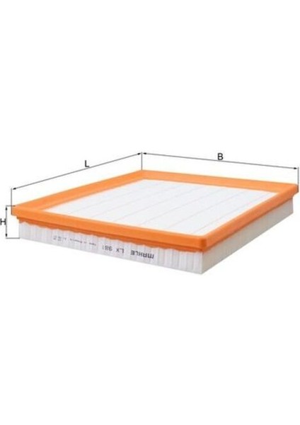 Mahle LX981 -Knecht-Behr LX981 Hava Filtresi W211 03 08 W463 00 W220 00 04 6280900701 6280900701