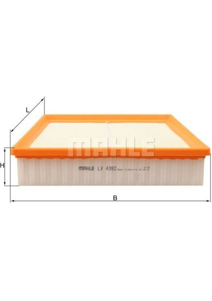Mahle LX4392 -Knecht LX4392 Hava Filtre Land Rover Range Rover Discovery-Sport Evoque 17 2.0 D E1446L Uyumlu