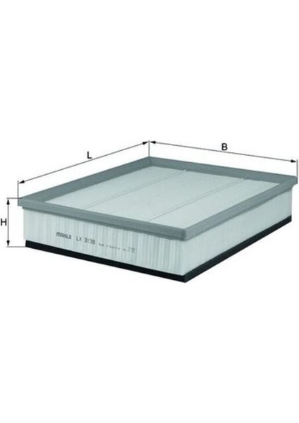 Mahle LX3139 -Knecht-Behr LX3139 Hava Filtresi Amarok 10 2.0tsı 2.0tdı 2H0129620A 2H0129620A