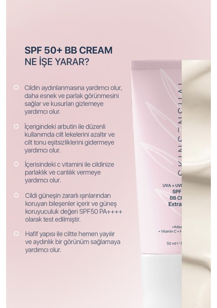 Bb Krem Extra Light | 50 Spf Uva/uvb Pa++++ Aydınlık ve Canlılık