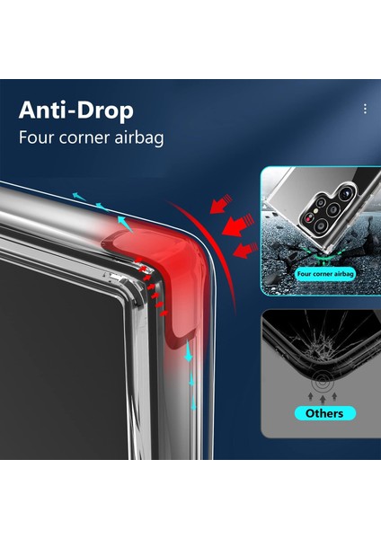 Samsung Galaxy S23 Ultra Uyumlu Darbe Önleyici Sararmaya Dayanıklı Airbag Korumalı Ultra Slim Tpu Şeffaf Silikon Kılıf modelleri