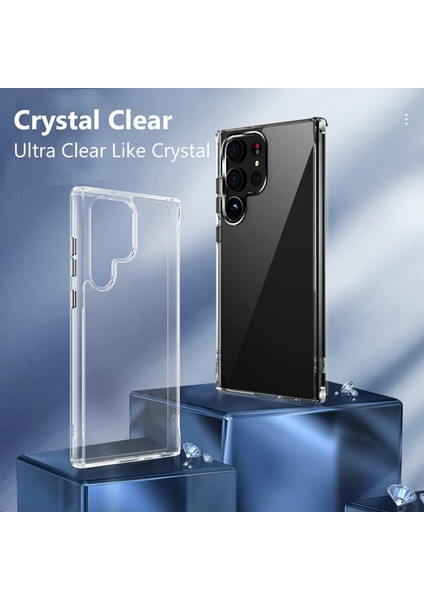 Samsung Galaxy S23 Ultra Uyumlu Darbe Önleyici Sararmaya Dayanıklı Airbag Korumalı Ultra Slim Tpu Şeffaf Silikon Kılıf fırsatları