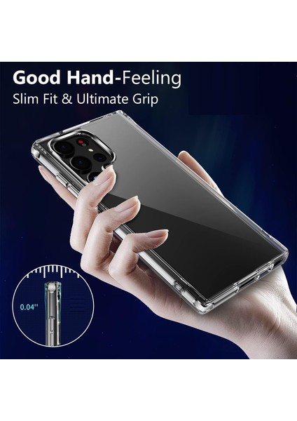 Samsung Galaxy S23 Ultra Uyumlu Darbe Önleyici Sararmaya Dayanıklı Airbag Korumalı Ultra Slim Tpu Şeffaf Silikon Kılıf indirimleri