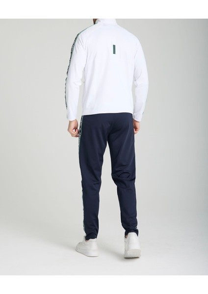 Slim Fit Beyaz Şeritli Eşofman Takımı modelleri