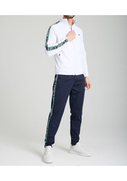 Slim Fit Beyaz Şeritli Eşofman Takımı fırsatları