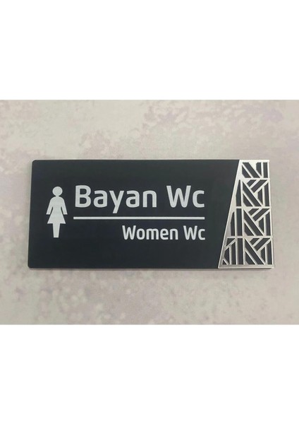 Bay-Bayan WC Levha Seti - Kendinden Yapışkanlı Tuvalet Tabelası modelleri