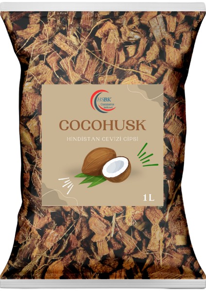 Cocohusk Orkide Cipsi 1 Lt - Hindistan Cevizi Kabuğu, Yüksek Su Tutucu