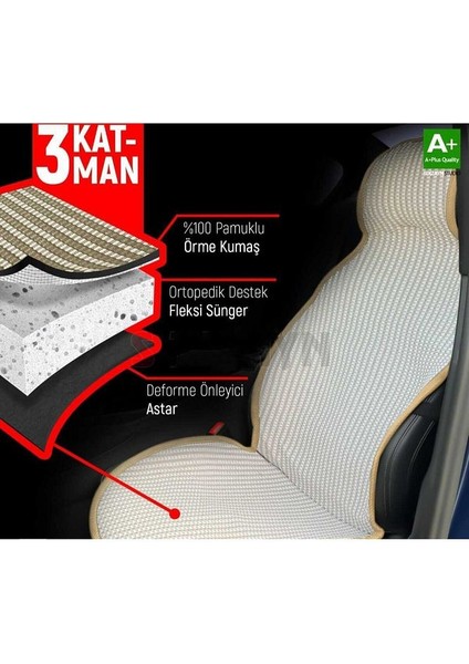 Oto Koltuk Koruyucu Kılıf Krem Universal Tüm Araçlar Ile Uyumlu A+Kalite fiyatları