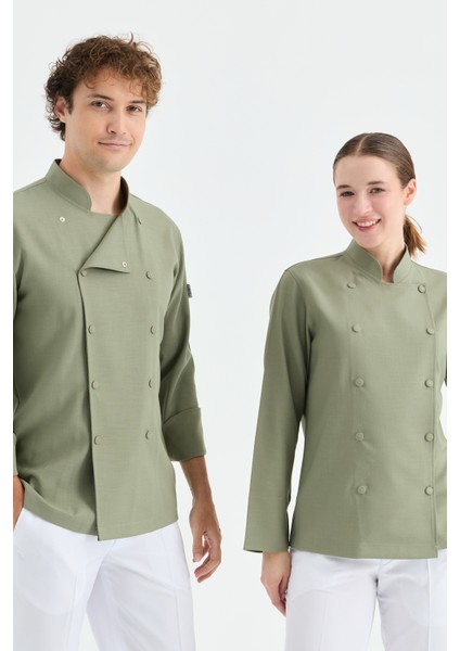 Mychef 2001 Çift Düğmeli Kadın Şef Kıyafeti