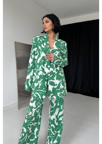 Yeşil Ceket ve Pantolon Takım modelleri