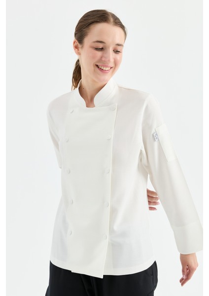 Mychef 2001 Çift Düğmeli Kadın Şef Kıyafeti modelleri