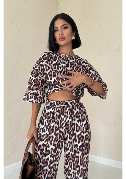 Leopar T-Shirt ve Pantolon Takım fiyatları