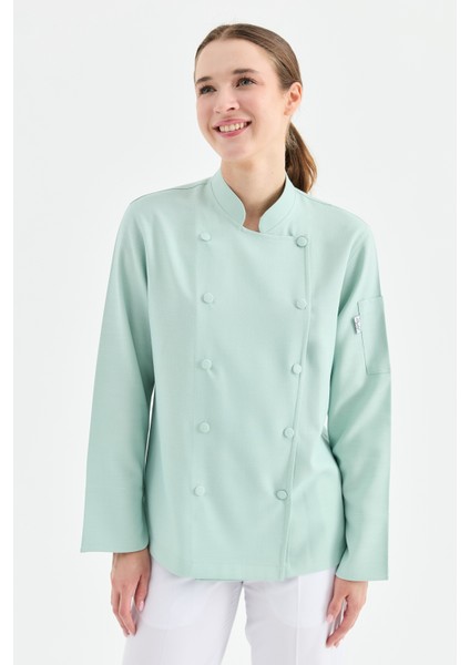 Mychef 2001 Çift Düğmeli Kadın Şef Kıyafeti