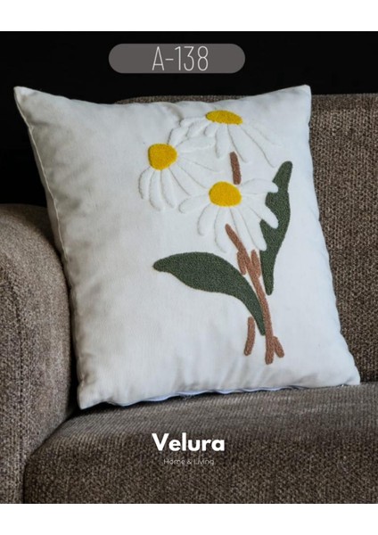 Dekoratif Kırlent & Pinterest Kırlent & Keten Kumaş - Nakış Işleme & A138