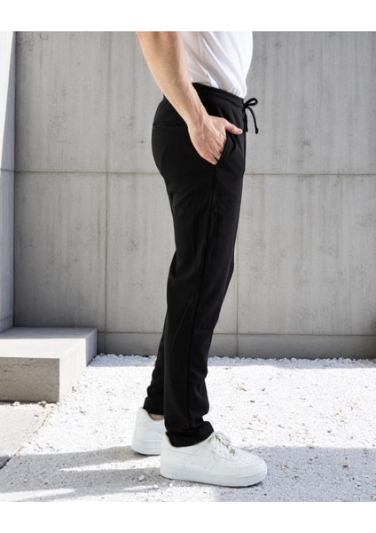 Erkek Slim Fit Jogger Pantolon | Bağcıklı Cepli Bilek Boy Rahat Kalıp | fırsatları