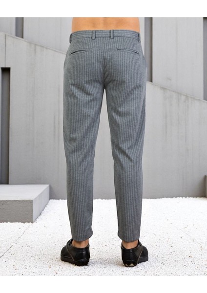 Erkek Çizgili Kumaş Pantolon Slim Fit | Şık ve Rahat Kesim Ofis & Günlük Stil modelleri