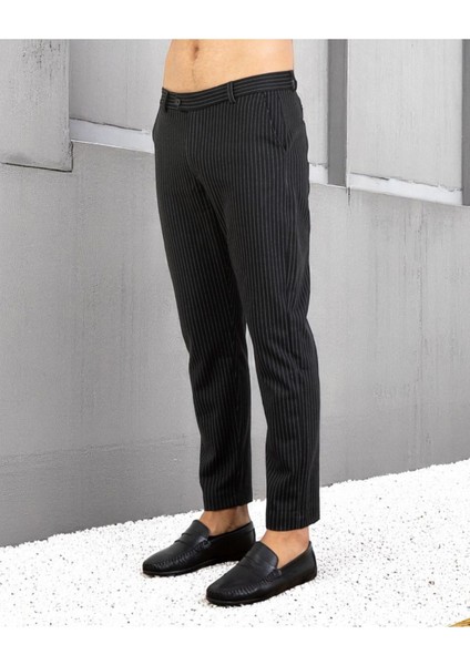 Erkek Çizgili Kumaş Pantolon Slim Fit | Şık ve Rahat Kesim Ofis & Günlük Stil fiyatları