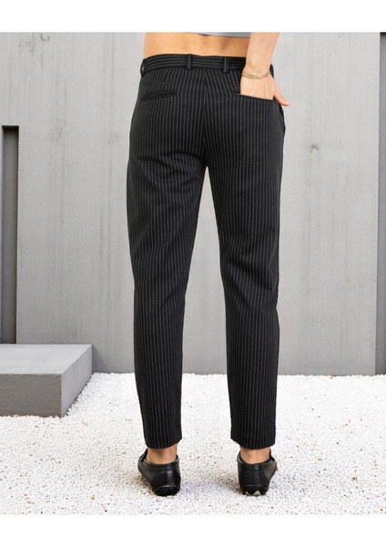 Erkek Çizgili Kumaş Pantolon Slim Fit | Şık ve Rahat Kesim Ofis & Günlük Stil modelleri