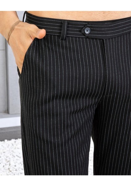 Erkek Çizgili Kumaş Pantolon Slim Fit | Şık ve Rahat Kesim Ofis & Günlük Stil fırsatları